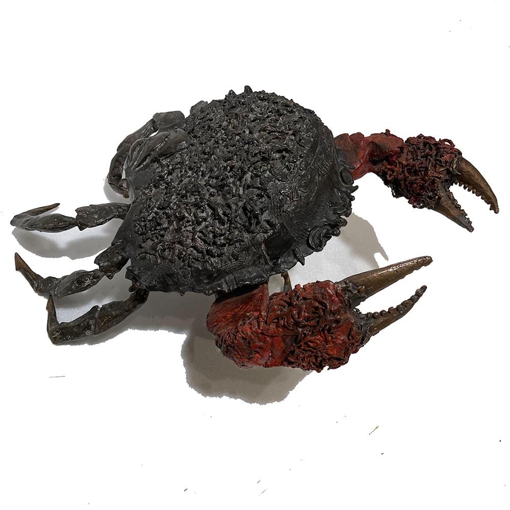 Crabe japonais par Chésade - Sculpture en bronze, Art animalier, Crabe en vente 1