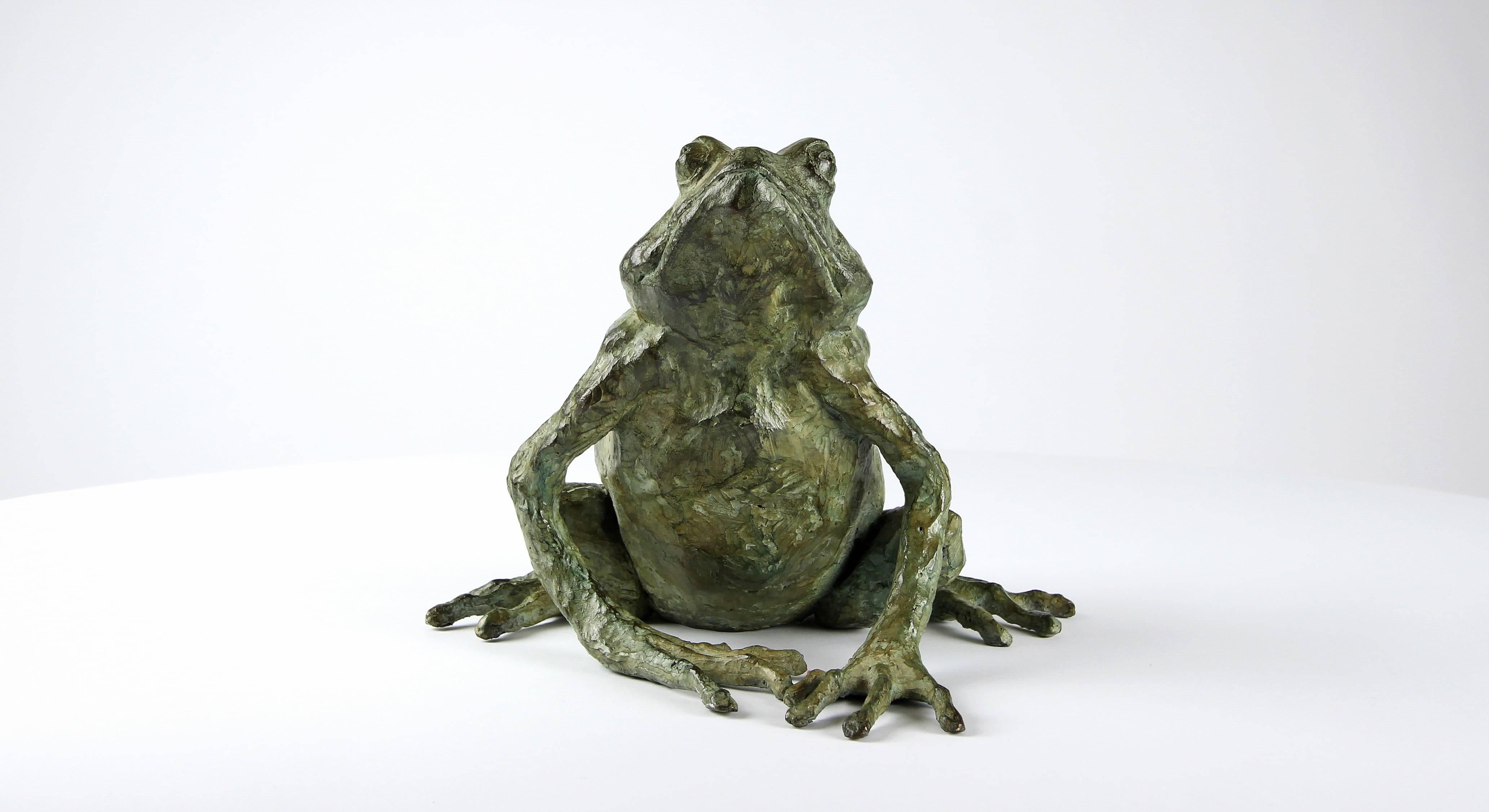 Zauberfrosch von Chésade - Bronzeskulptur, Tierkunst, Expressionismus, Realismus im Angebot 4