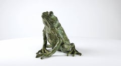 Magic Frog by Chésade - Bronze sculpture, animal art, figurative, realism