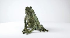 Rana mágica de Chésade - Escultura de bronce, arte animal, figurativo, realismo