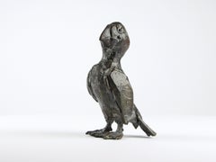 Papageientaucher von Chésade - Bronzeskulptur, Tierkunst, Expressionismus, Realismus, Vogel