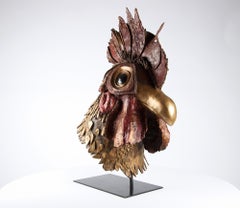 Rooster "French Symbol" by Chésade - Contemporary Bronze Sculpture, Animal Art