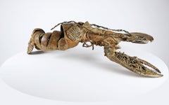 The Beautiful Lobster by Chésade - Bronze sealife sculpture, animal, realistic