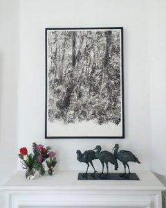 Tres Ibis de Chésade - Escultura animal de bronce, aves