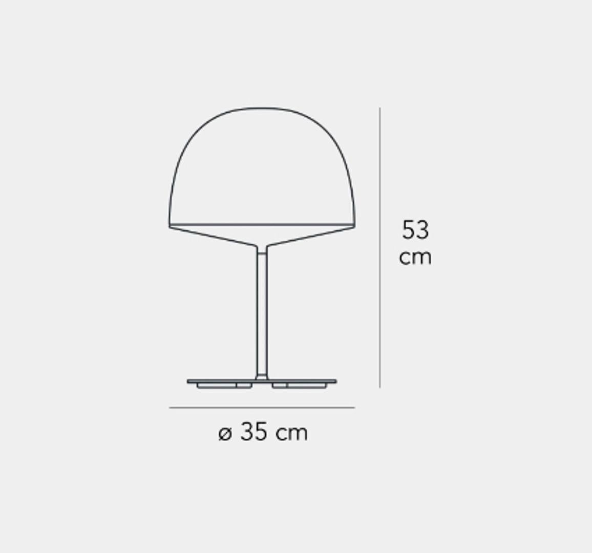 Lampe de bureau Cheshire avec abat-jour en polymère blanche par FontanaArte Neuf - En vente à Beverly Hills, CA
