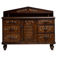 “Cheshunt Dairies” Display Cupboard, England, circa 1910