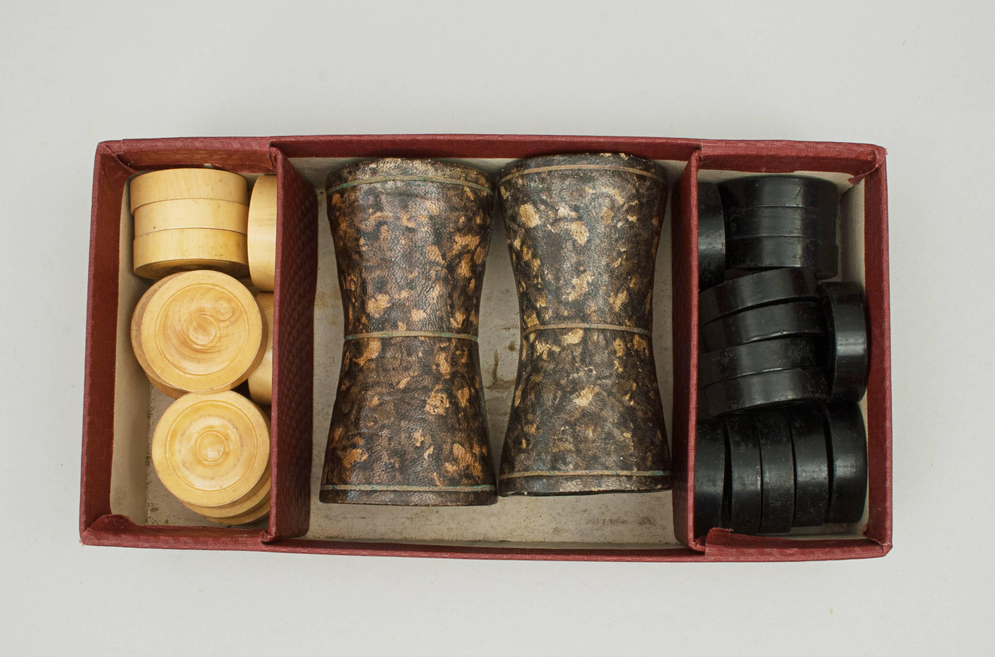 Leather Chess and Backgammon Board