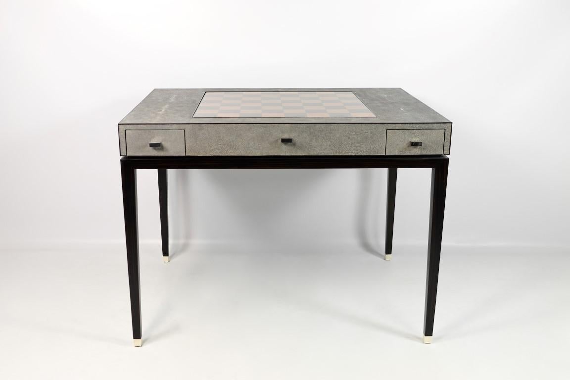 Chess and Backgammon Game Table by Ginger Brown For Sale 2