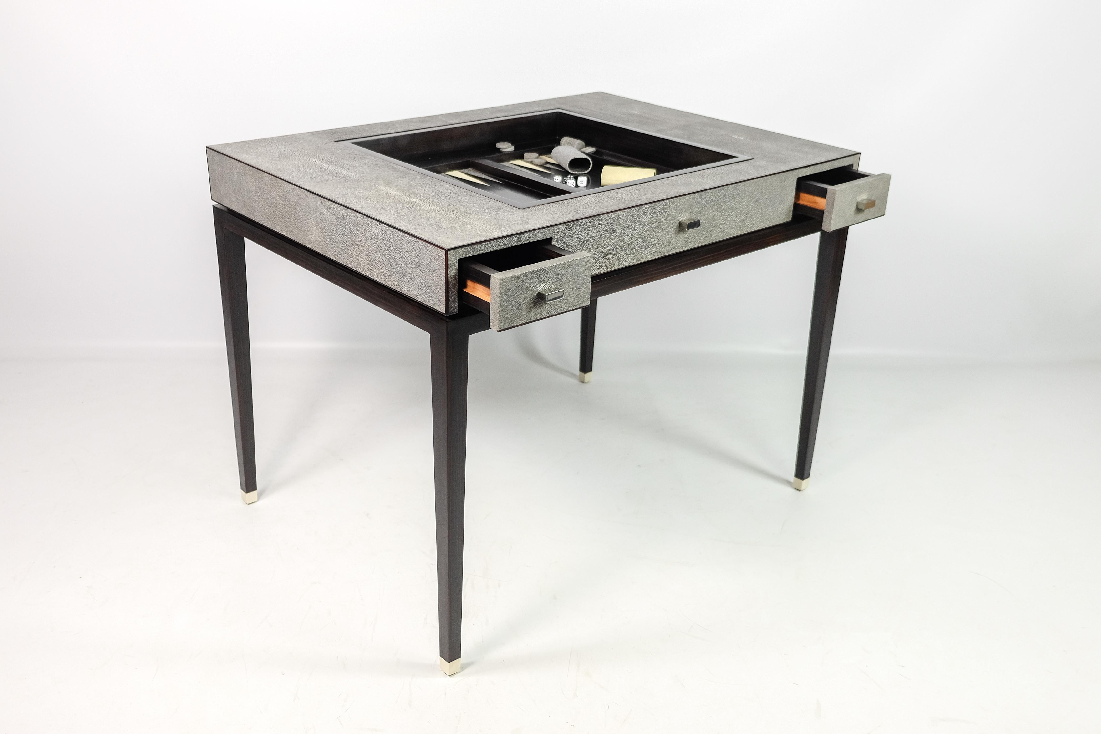 Chess and Backgammon Game Table by Ginger Brown In New Condition For Sale In Bourguebus, FR
