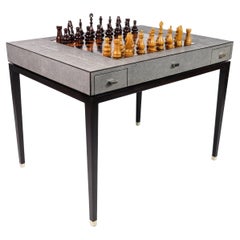 Chess and Backgammon Game Table by Ginger Brown
