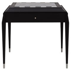 Chess Black Side Table