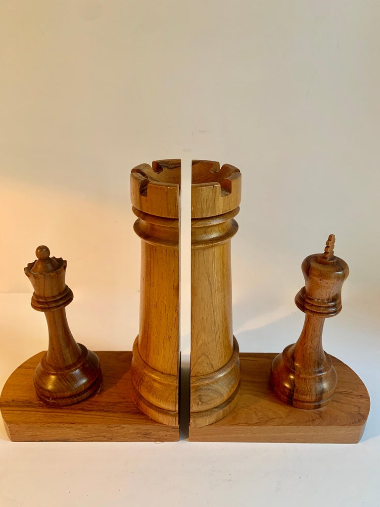 Chess Piece Bookends at 1stDibs