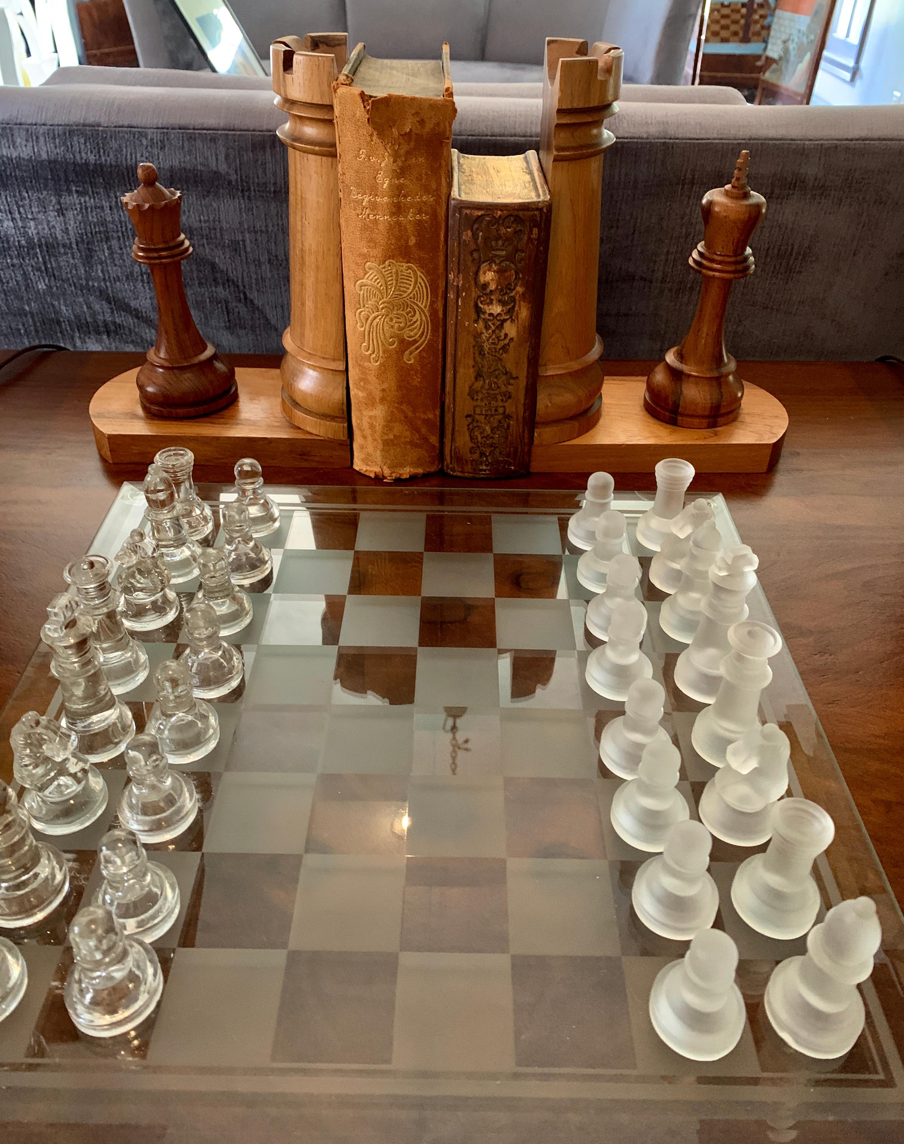 Costa Rican Chess Piece Bookends