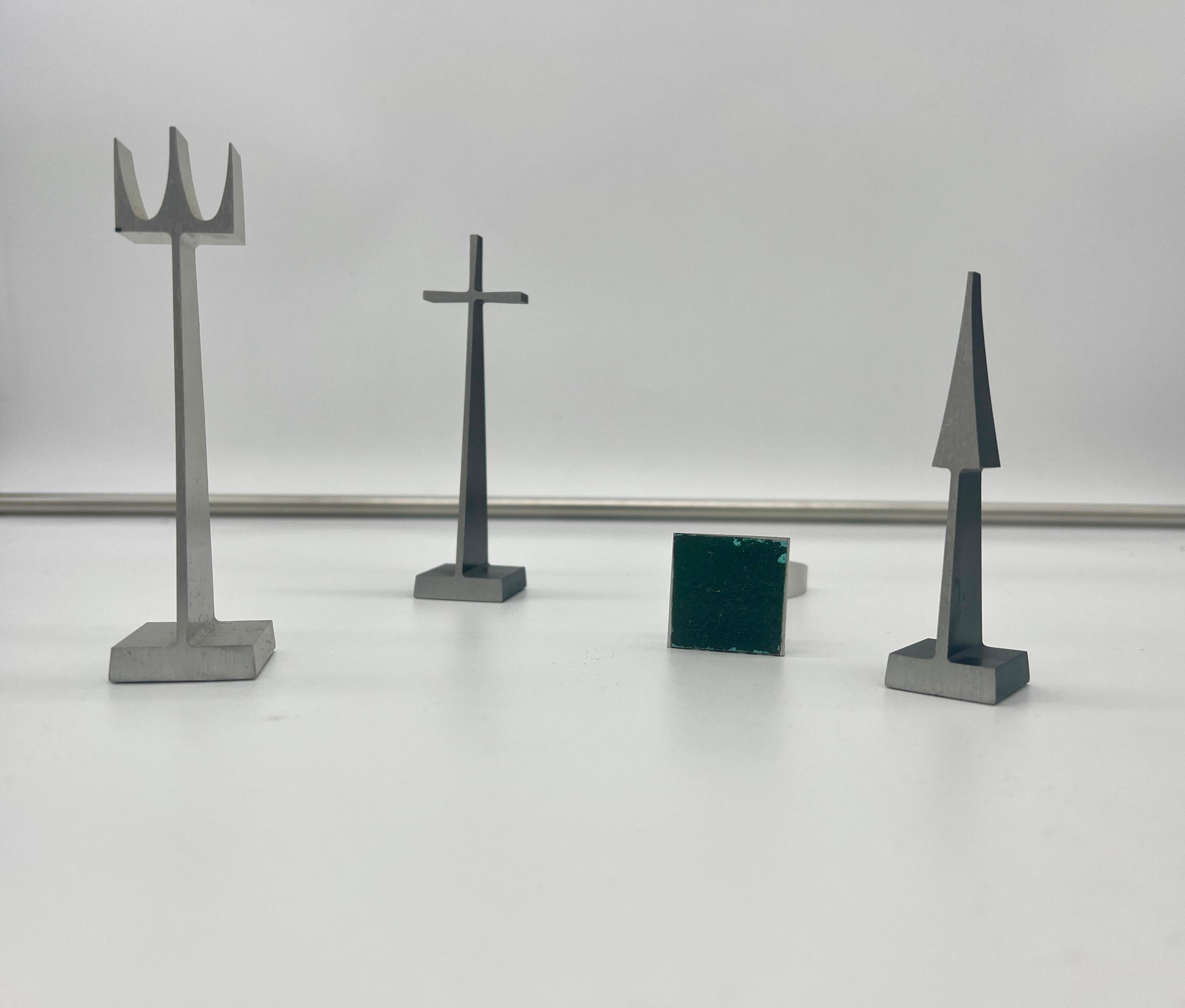 Aluminum Chess Set by Austin Cox for Alcoa Steel, 1960's For Sale