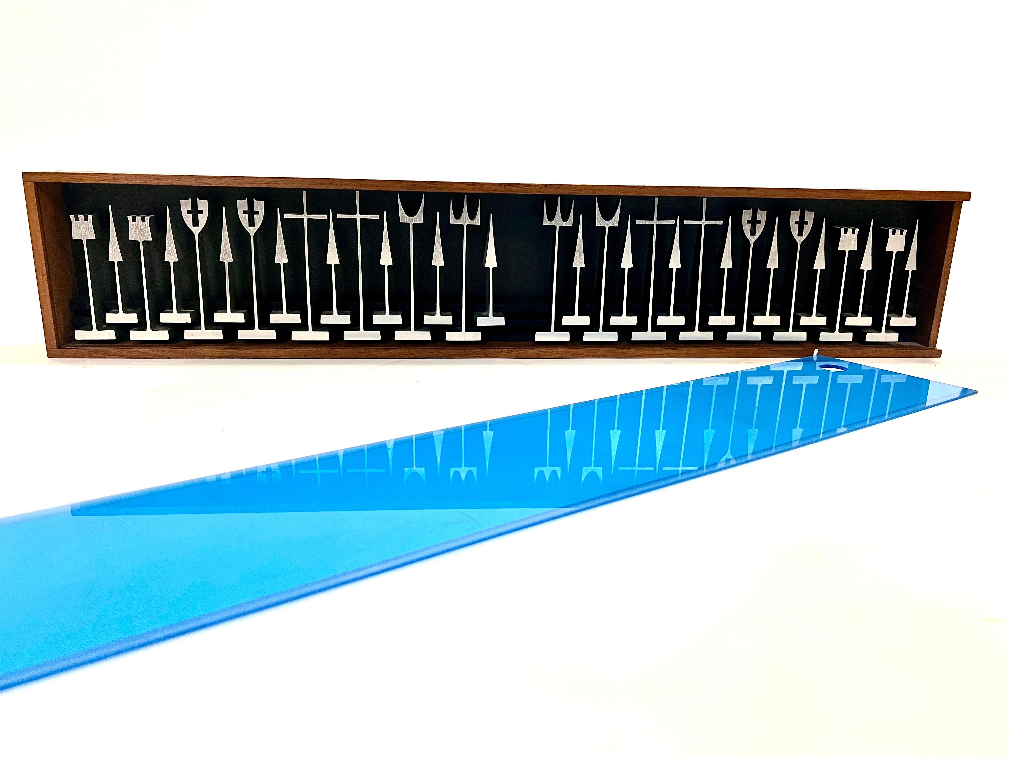 Chess Set by Austin Cox for Alcoa Steel, 1960's For Sale 1