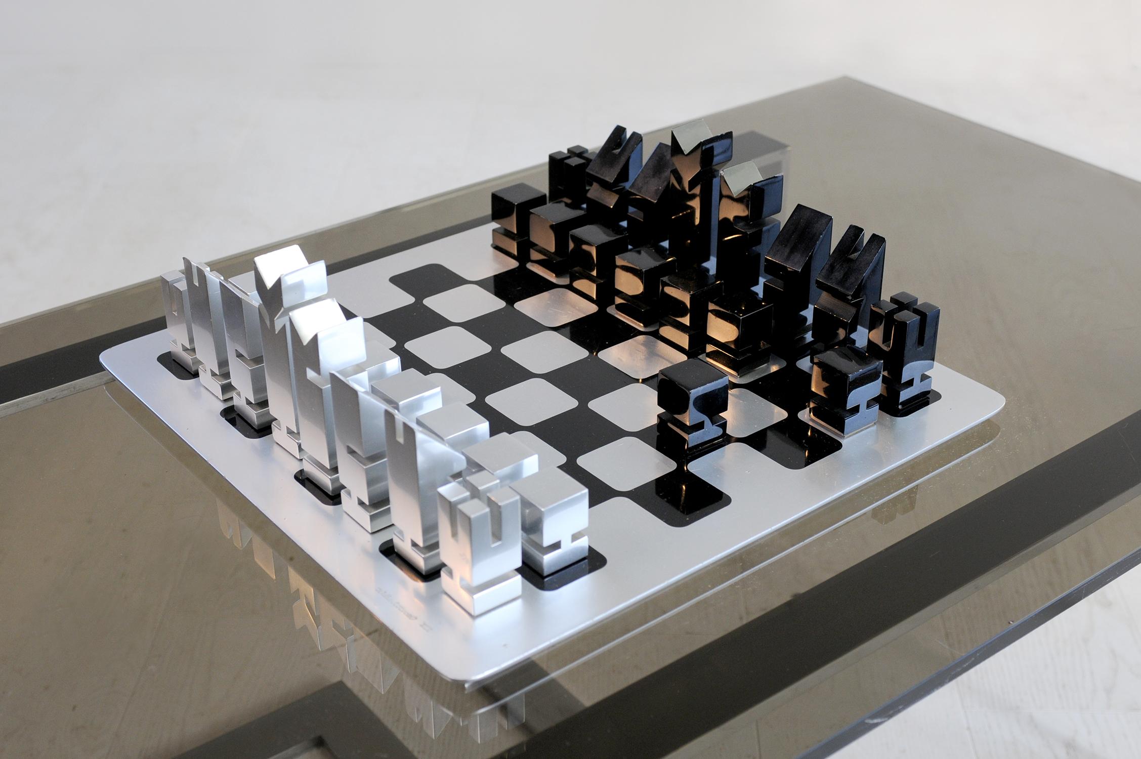 Late 20th Century Chess Set by Walter and Moretti, No. 1 of Pre-Production, France, 1970