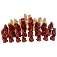 Vintage Reynard Chess Set of Woodland Animals