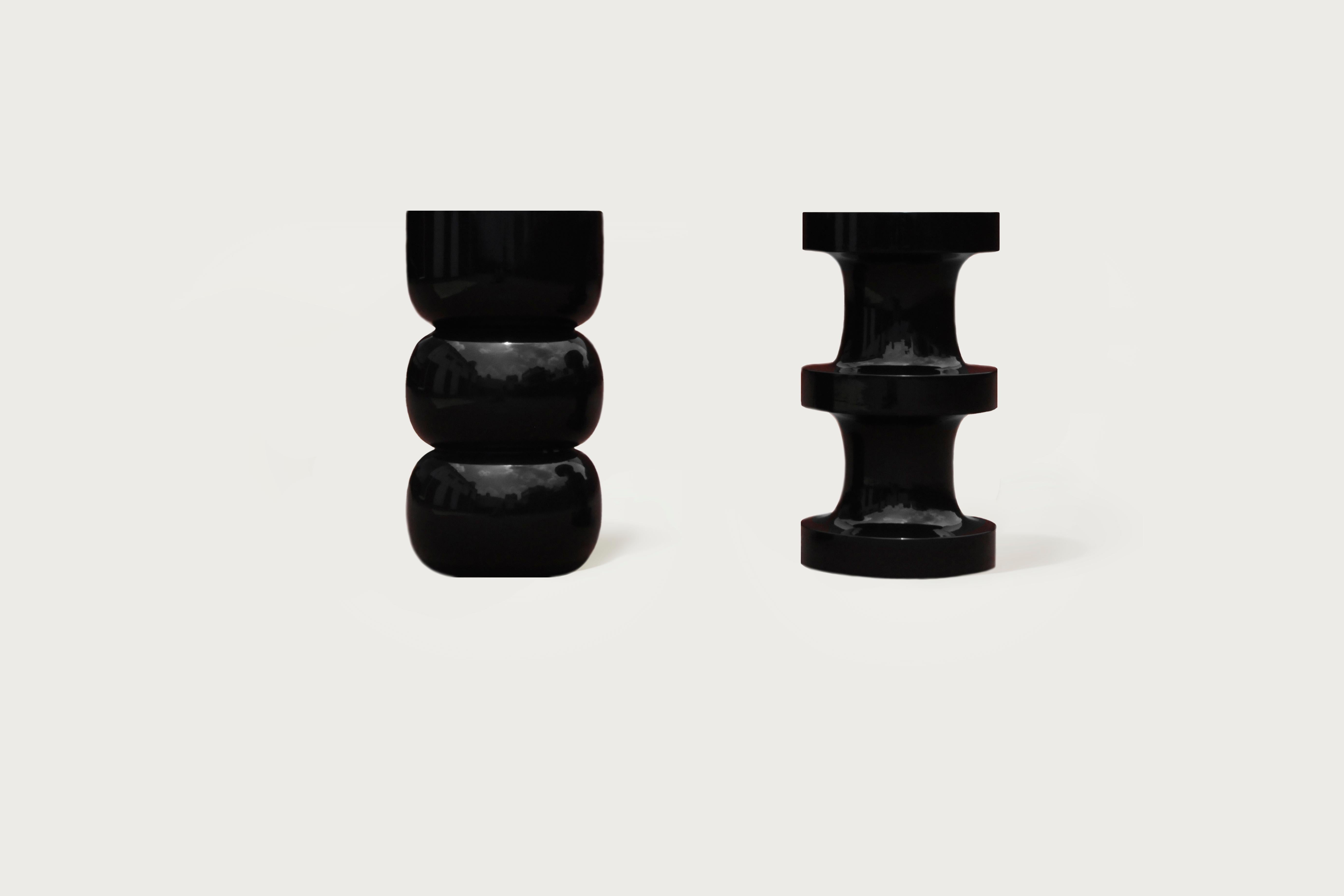 Mexican Chess Stool / Sculptural Side Table Convex For Sale