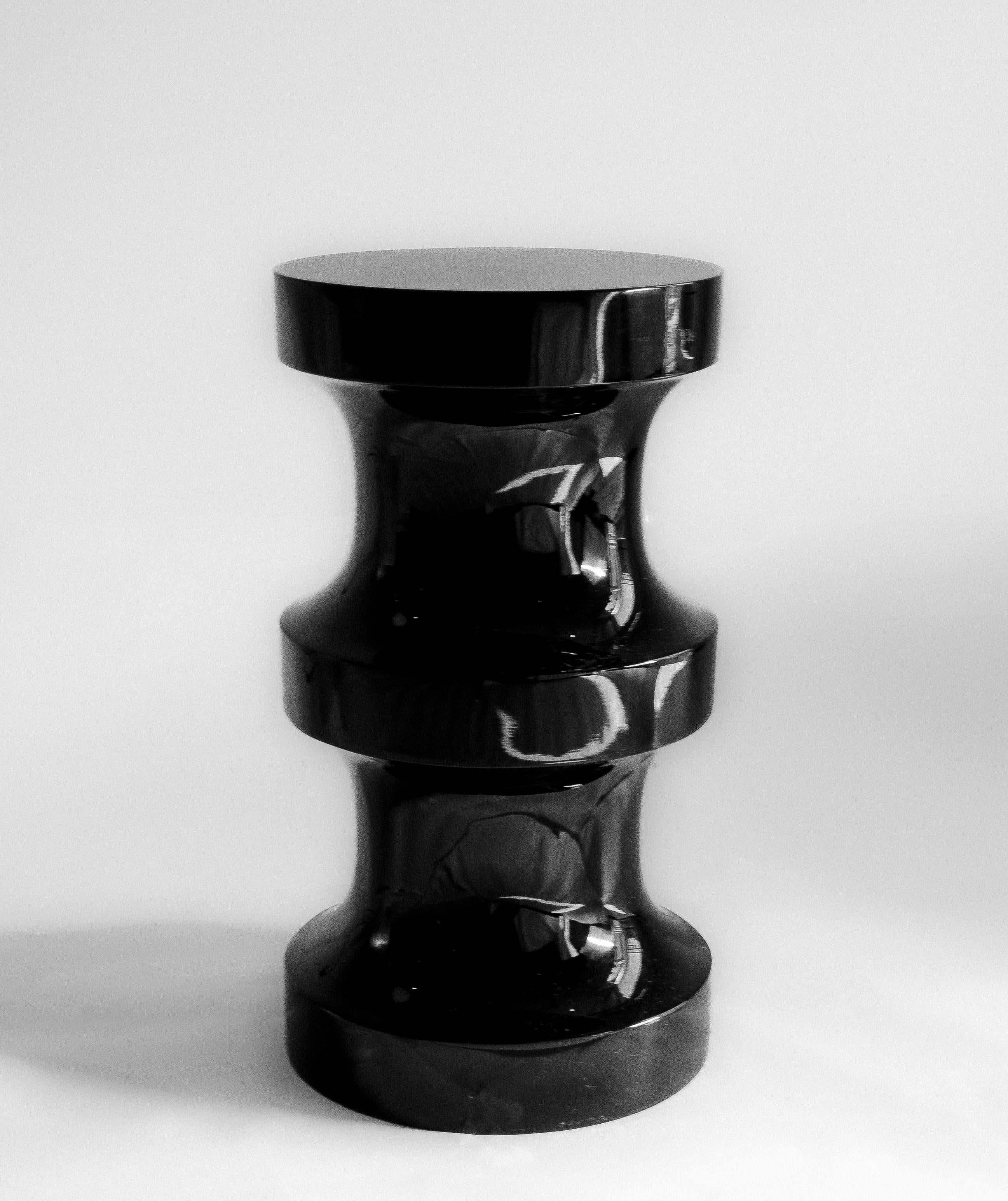 Tabouret d'échecs/ensemble de table d'appoint sculptural en vente 2