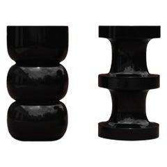 Chess Stool/ Sculptural Side Table Set