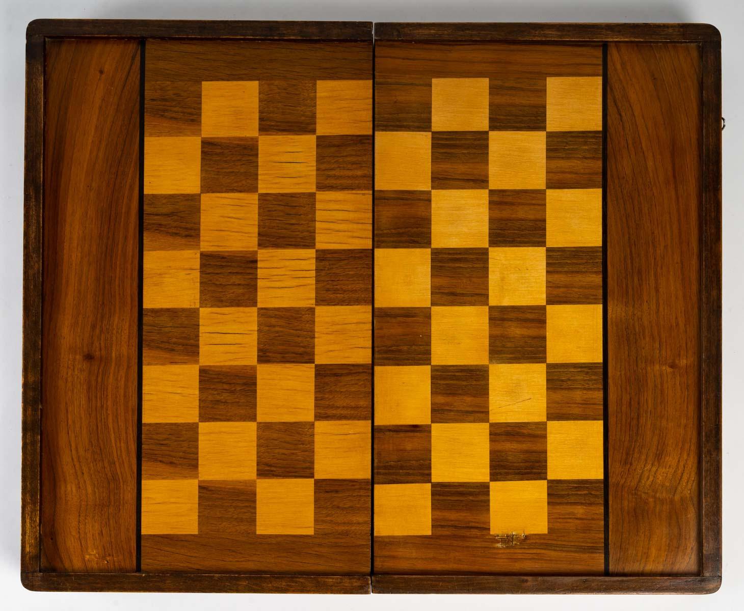 Chessboard, Backgammon, 20th Century In Good Condition In Saint-Ouen, FR