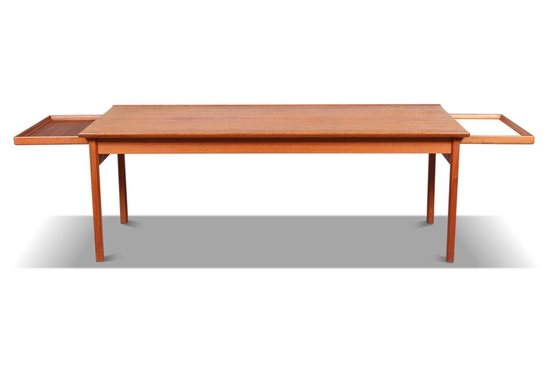 Chessboard Coffee Table in Teak by Edvard + Tove Kindt Larsen In Good Condition For Sale In Berkeley, CA
