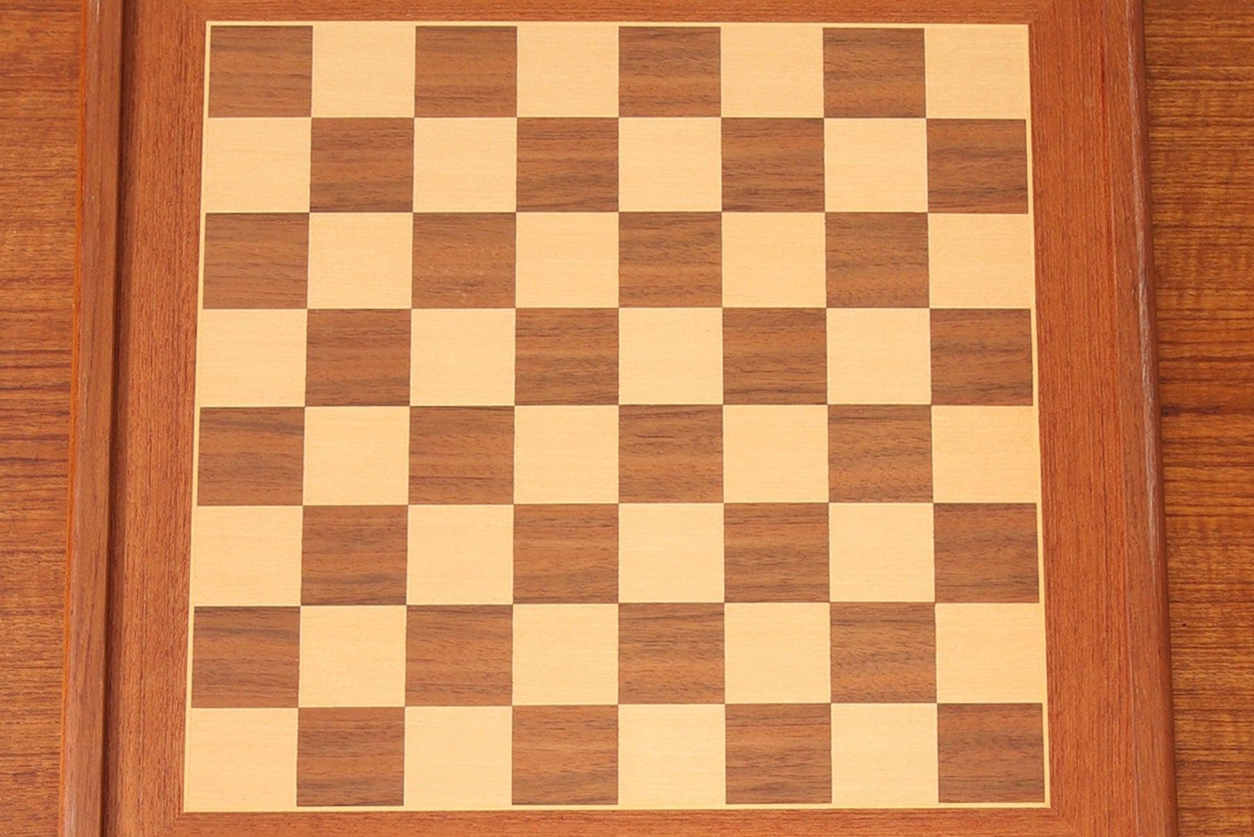 20th Century Chessboard Coffee Table in Teak by Edvard + Tove Kindt Larsen For Sale