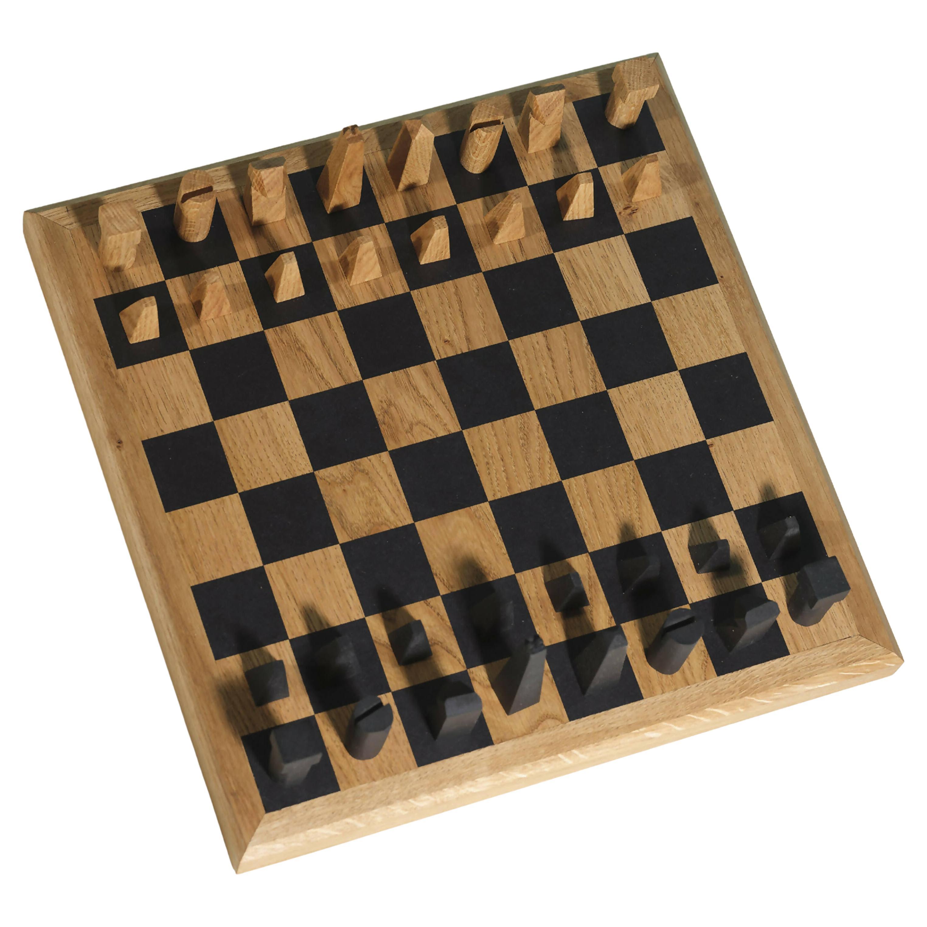 Chessboard, Contemporary Design, Solid Oak & Valchromat, XXIst Century. For Sale