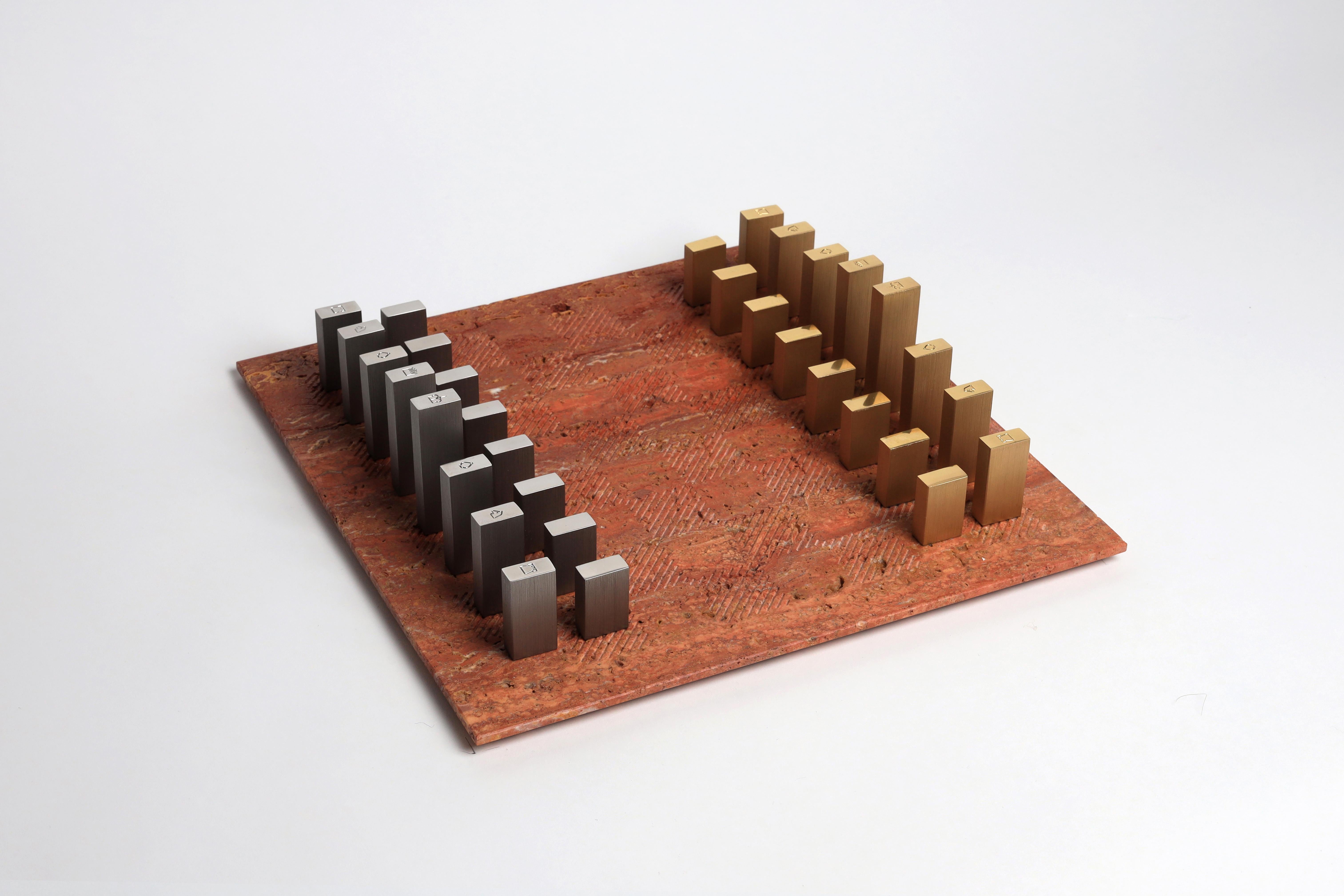 Brass Chessboard For Sale