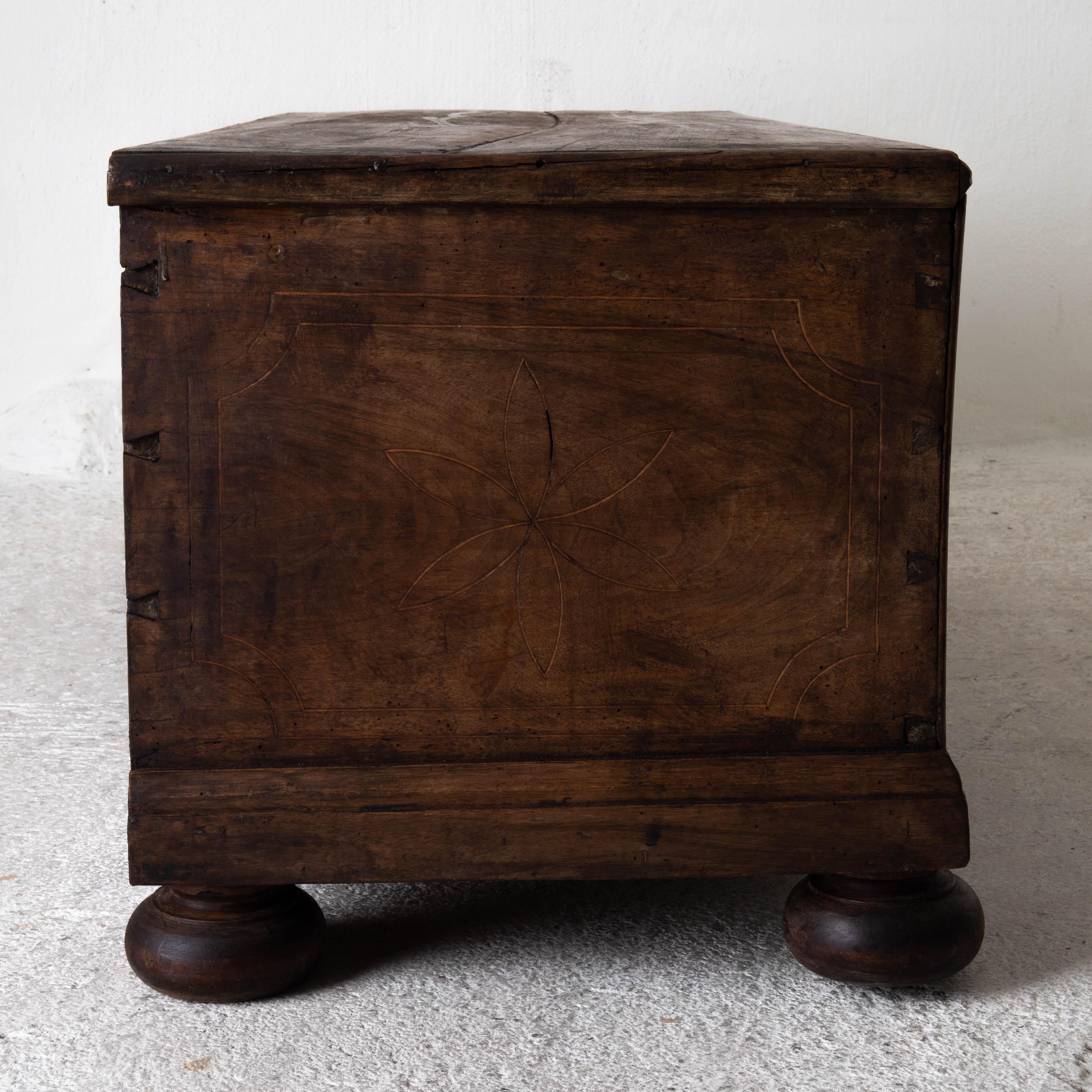 Chest Blanket Swedish Baroque 18th Century Wood, Sweden 5