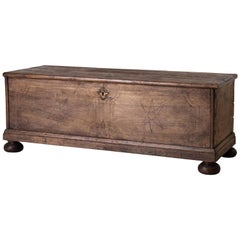 Chest Blanket Swedish Baroque 18th Century Wood, Sweden