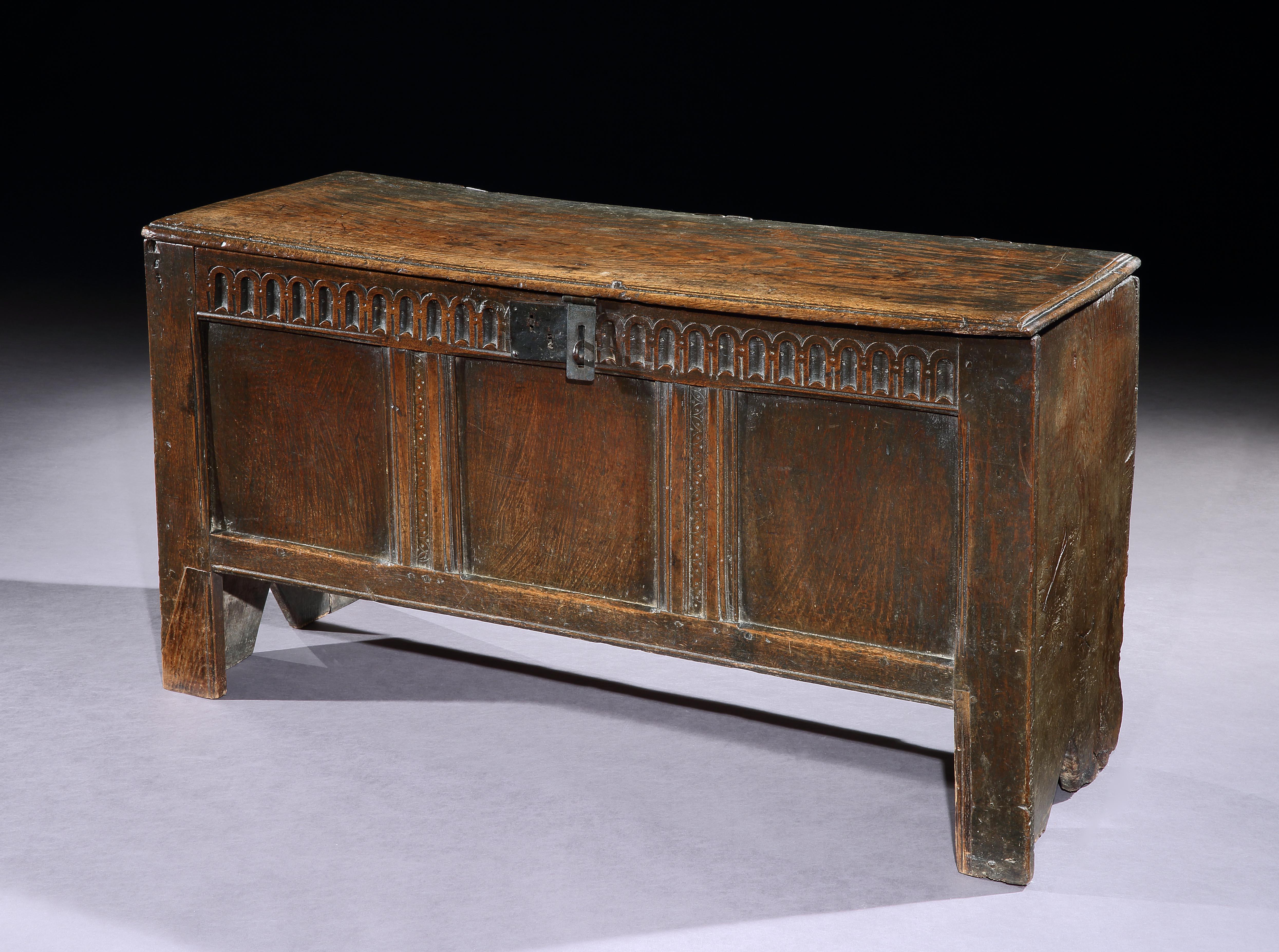 A mid-17th century transitional oak chest, from the collection of John Butler Yeats & the Yeats family by descent

This charming chest has an exceptional provenance coming by descent from the collection of John Butler Yeats the artists who is best