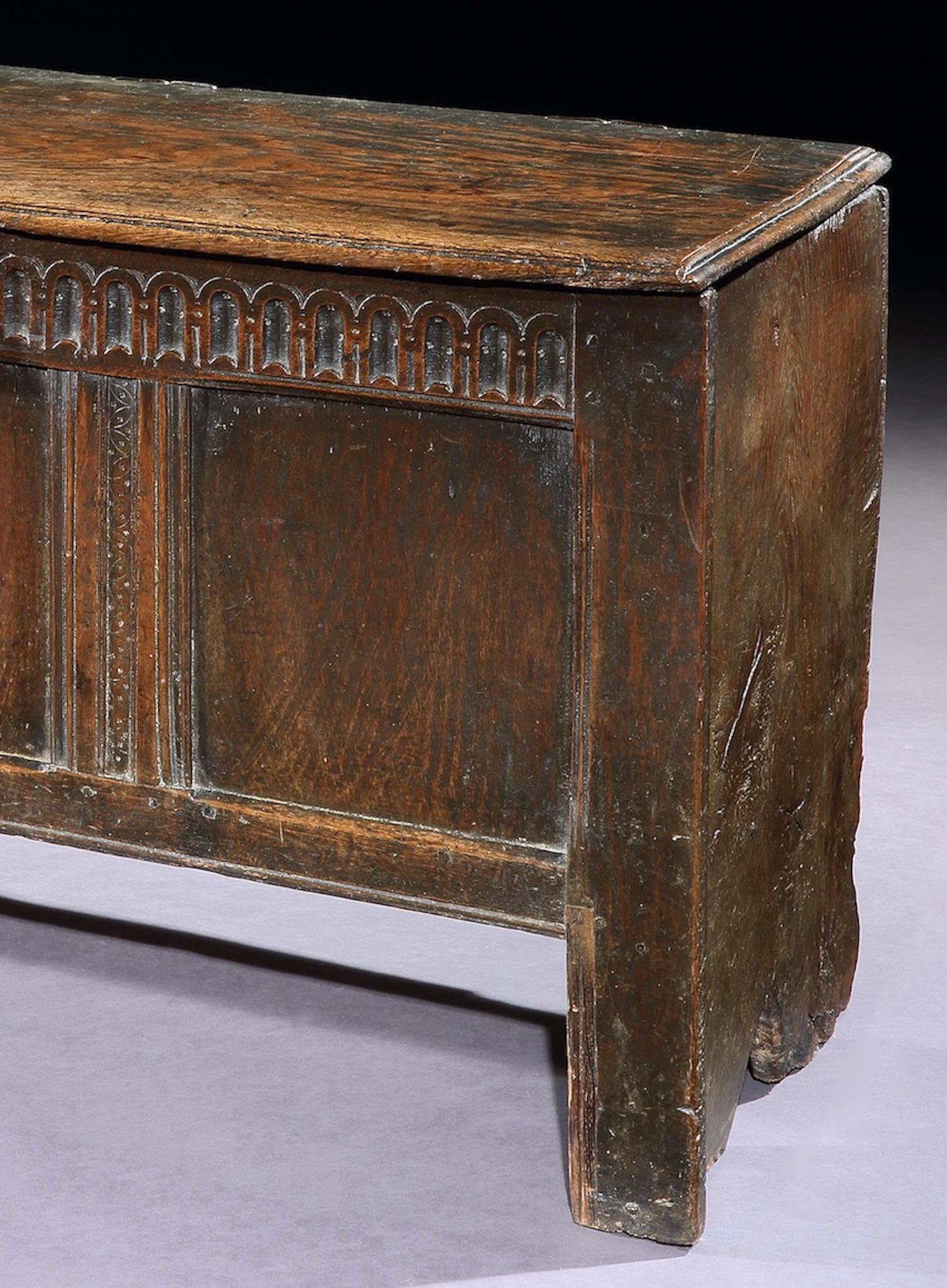 British Chest, Coffer, 17 Century, English, Oak, John Butler Yeats, William Butler Yeats