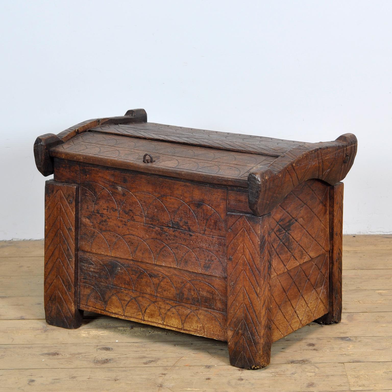 Folk Art Chest from Moldava, circa 1800