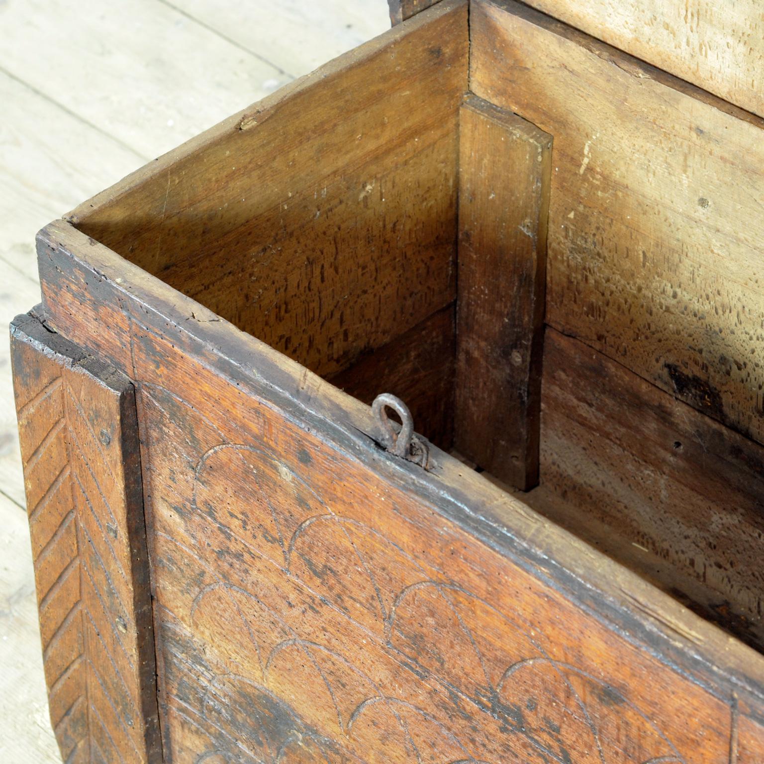 Fruitwood Chest from Moldava, circa 1800