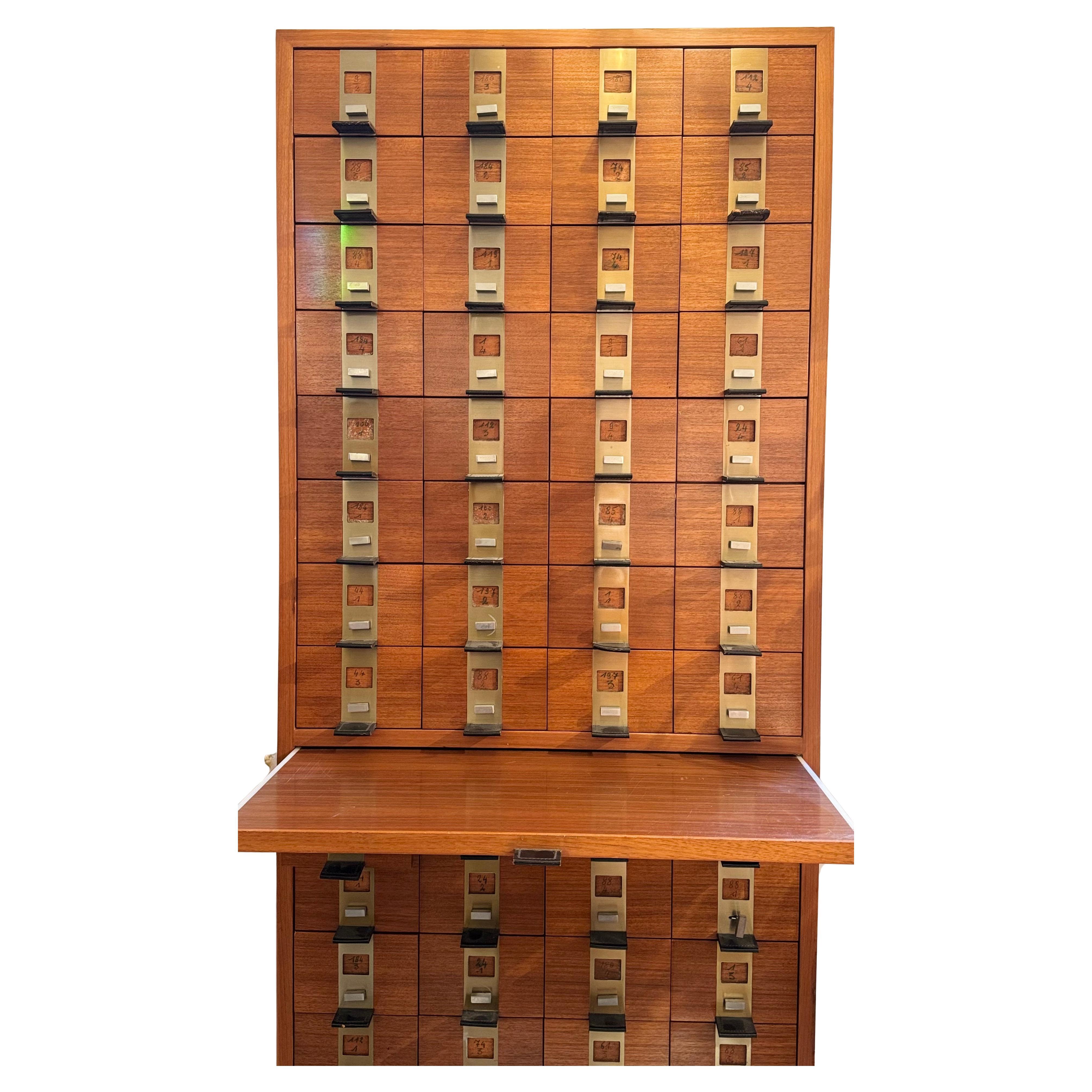 Chest of 60 Drawers designed by Philippe Neerman by De Coene and Knoll, 1958 in vendita 4