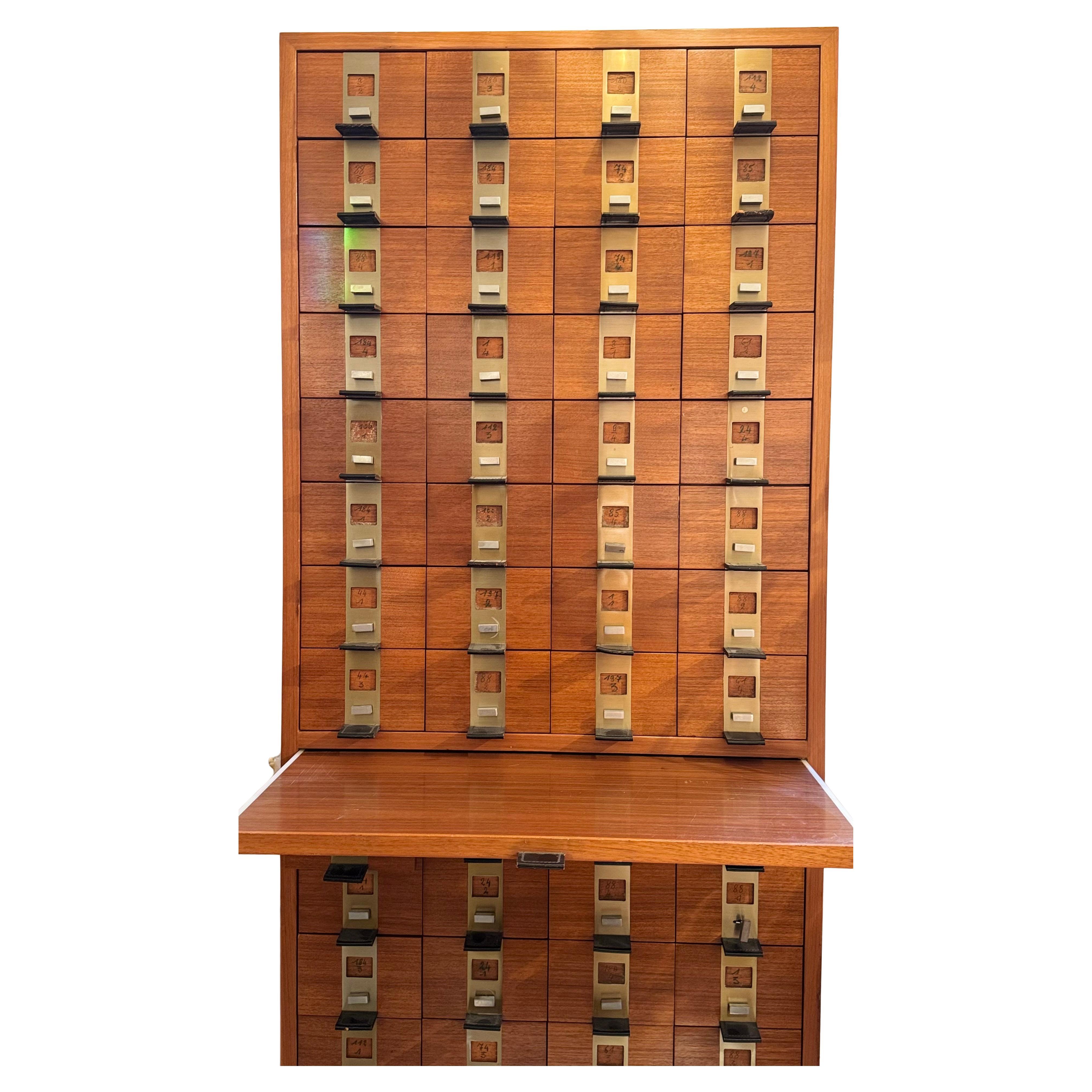 Chest of 60 Drawers designed by Philippe Neerman by De Coene and Knoll, 1958 in vendita 5