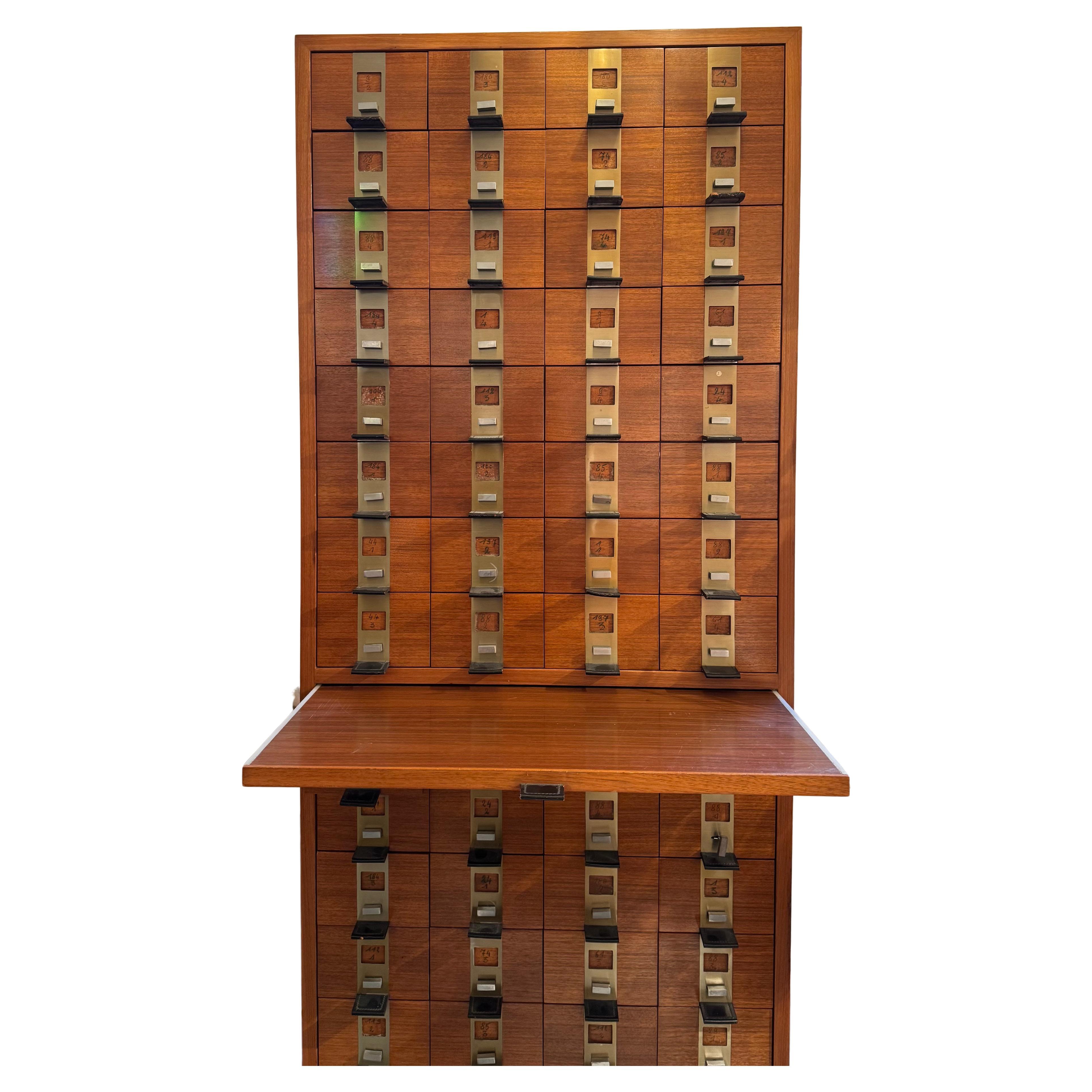 Chest of 60 Drawers designed by Philippe Neerman by De Coene and Knoll, 1958 in vendita 6