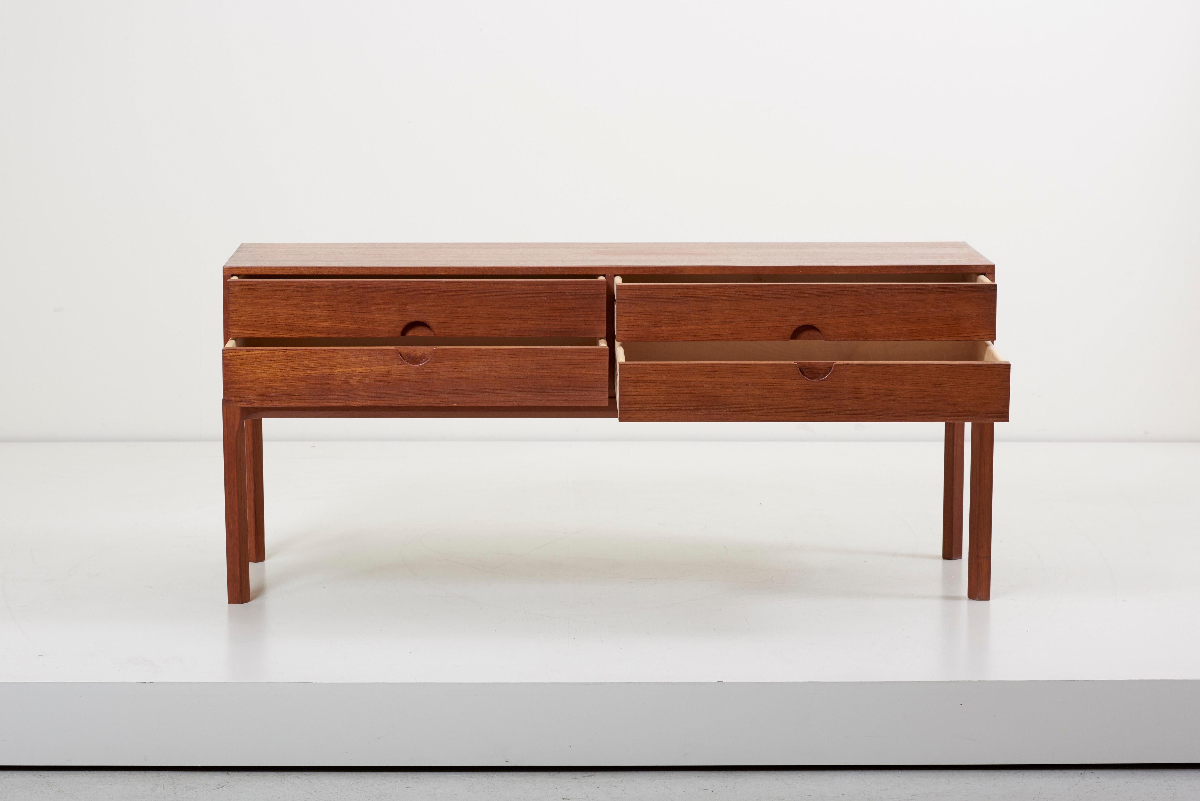 Chest of drawers #1394 in Teak by Kai Kristiansen for Aksel Kjersgaard, Denmark 3