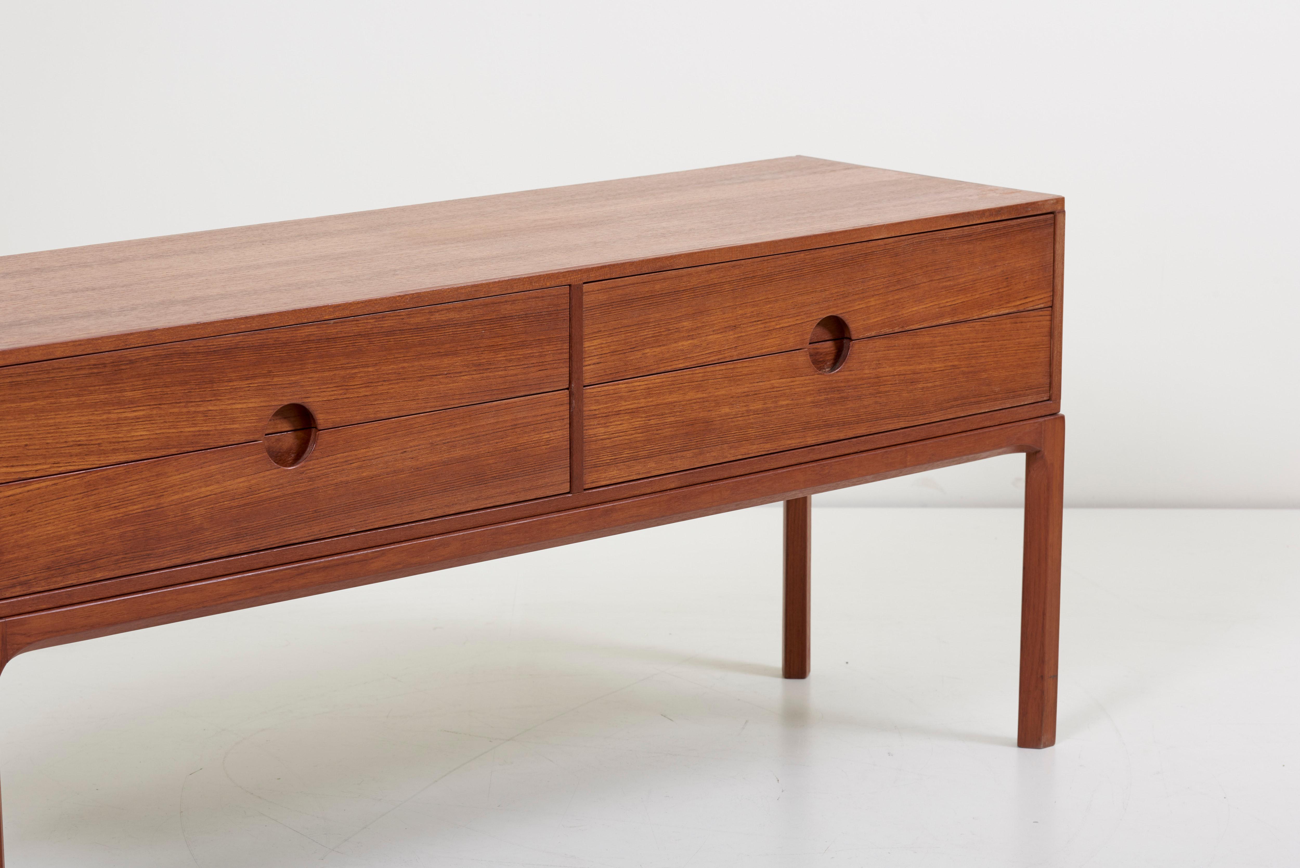 Chest of drawers #1394 in Teak by Kai Kristiansen for Aksel Kjersgaard, Denmark 4