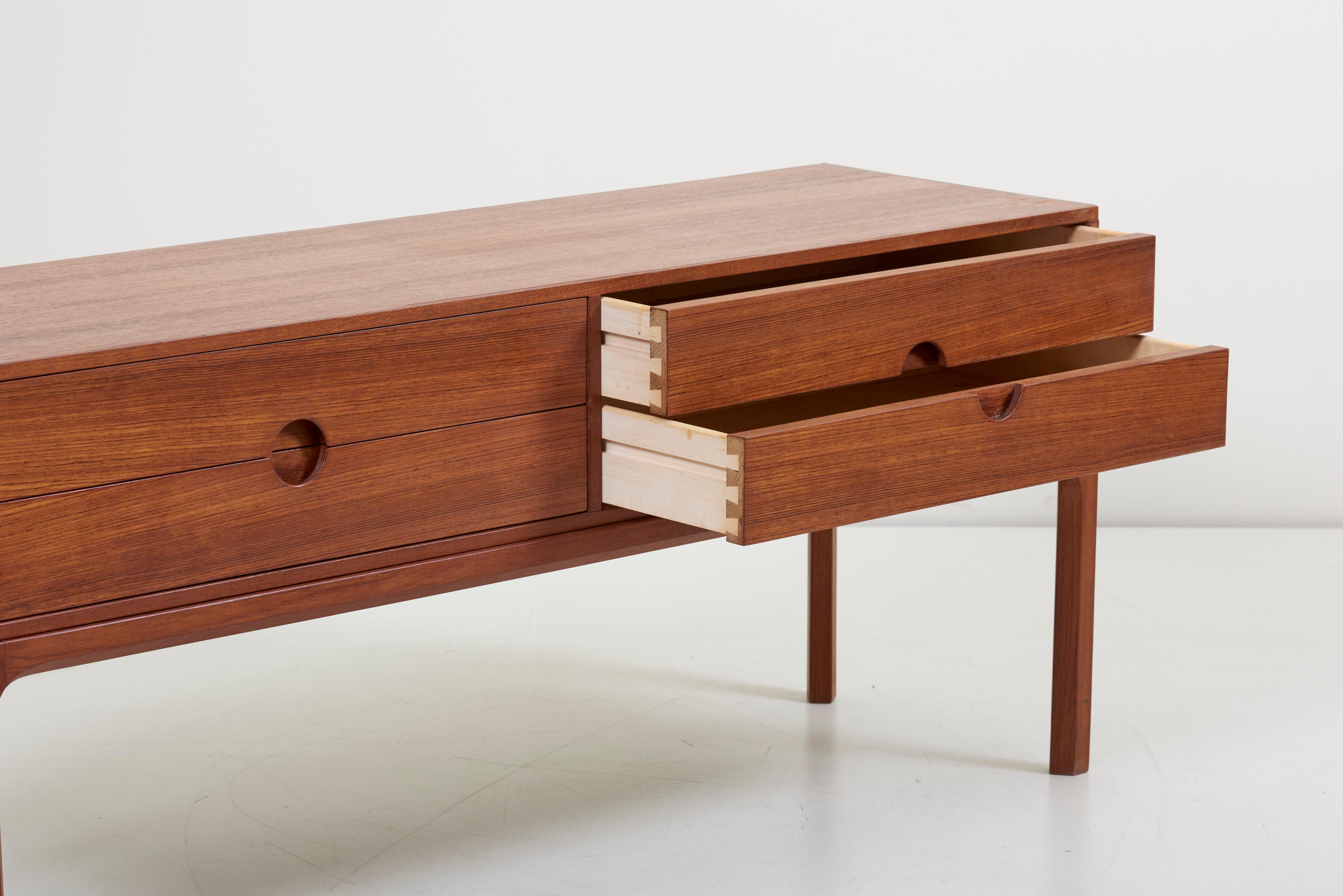 Chest of drawers #1394 in Teak by Kai Kristiansen for Aksel Kjersgaard, Denmark 6