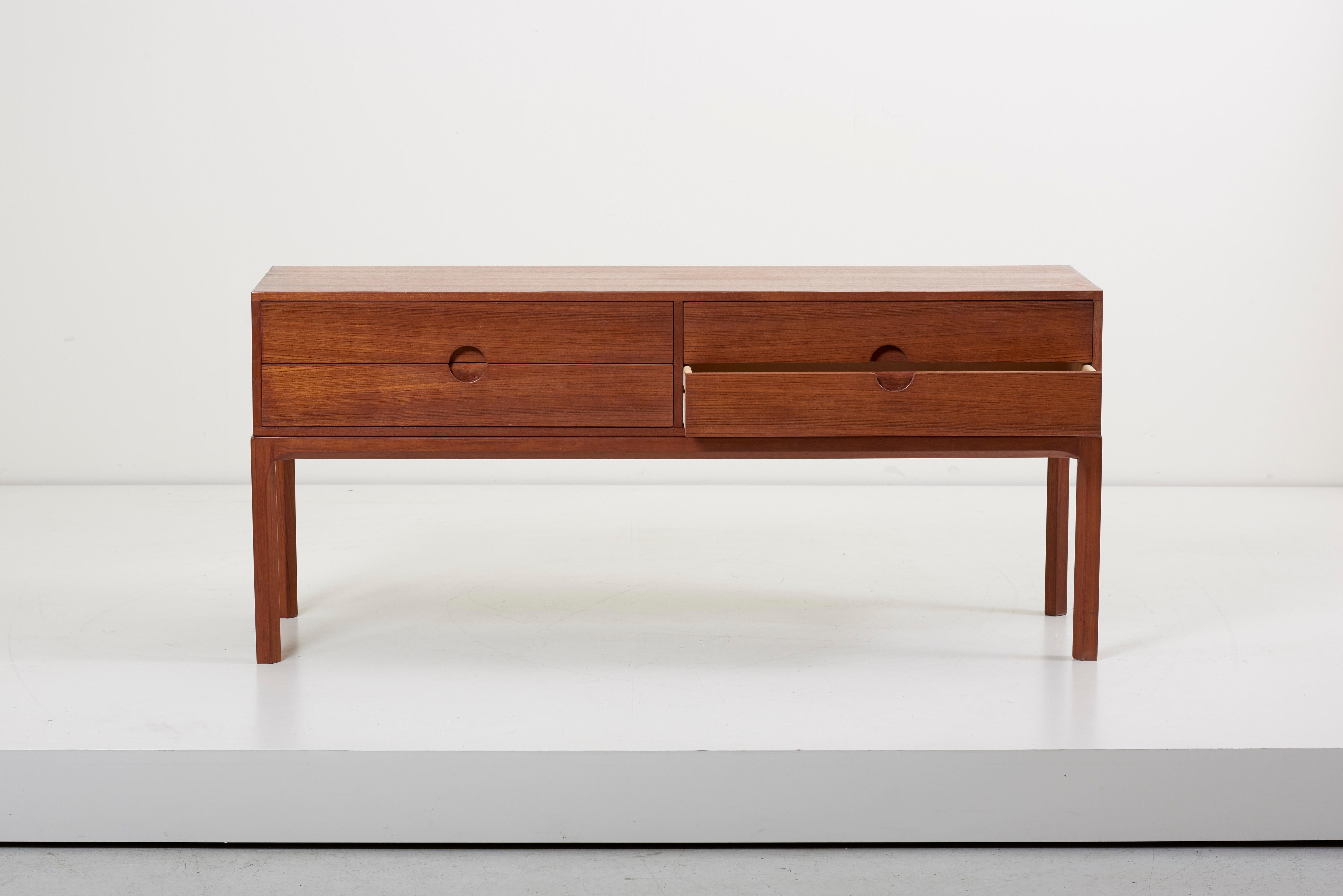 Wood Chest of drawers #1394 in Teak by Kai Kristiansen for Aksel Kjersgaard, Denmark