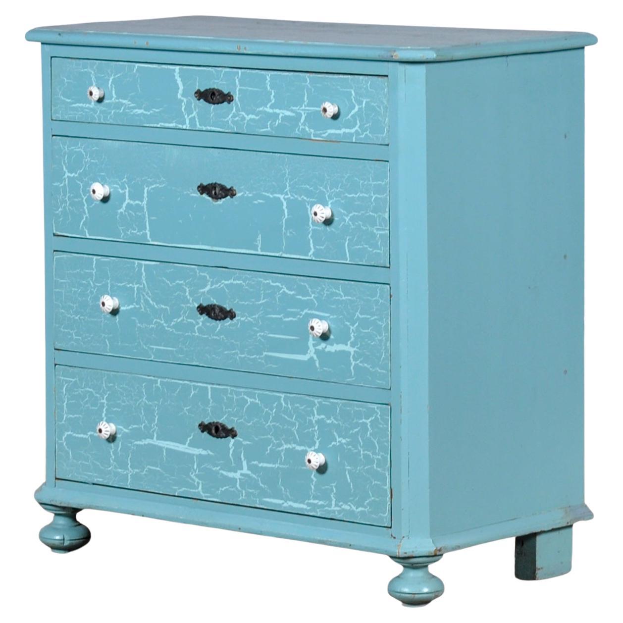 What is a low chest of drawers called?