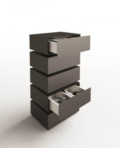 Chest of drawers 5 drawers Minotti Italia NYC design Claudio Lovadina - Dressers