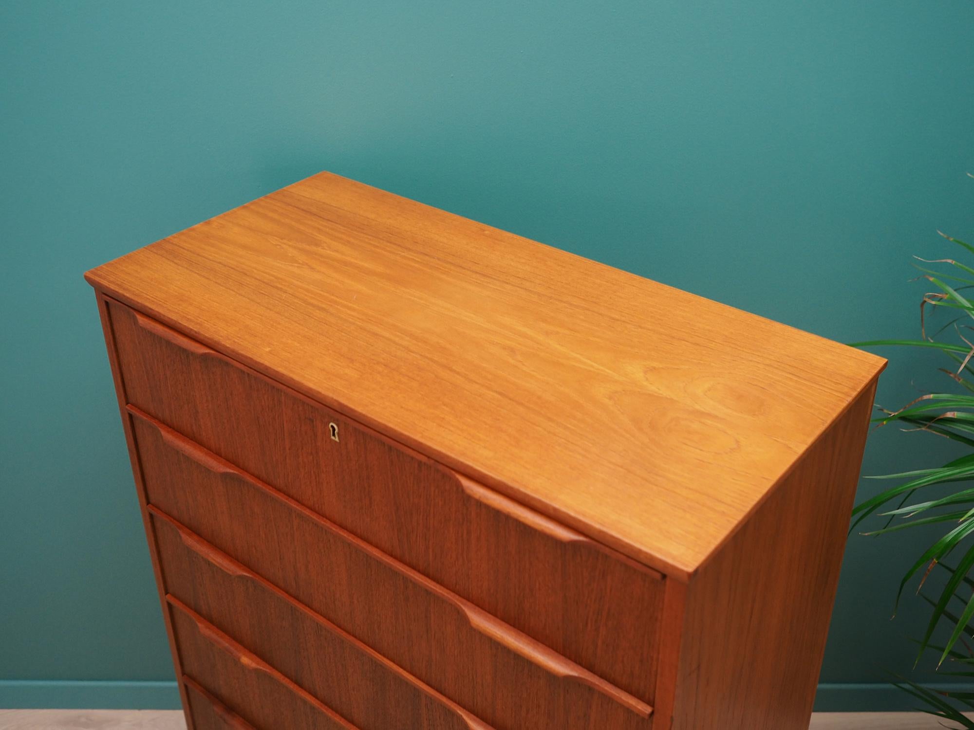 20th Century Chest of Drawers 1960s-1970s Teak Danish Design Retro For Sale