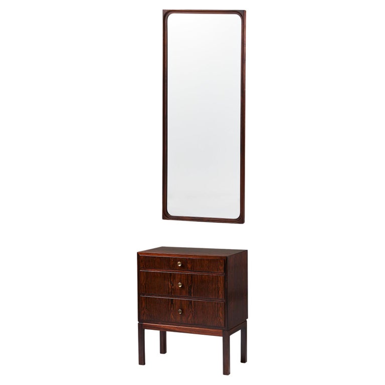 Chest of Drawers and Mirror Set, Anonymous for Thorald Madsen, Denmak