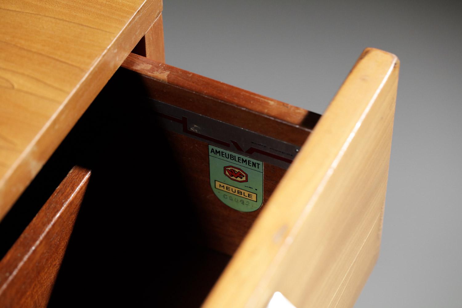 Commode André Monpoix Modèle 812 pour Meuble TV, années 1960 6