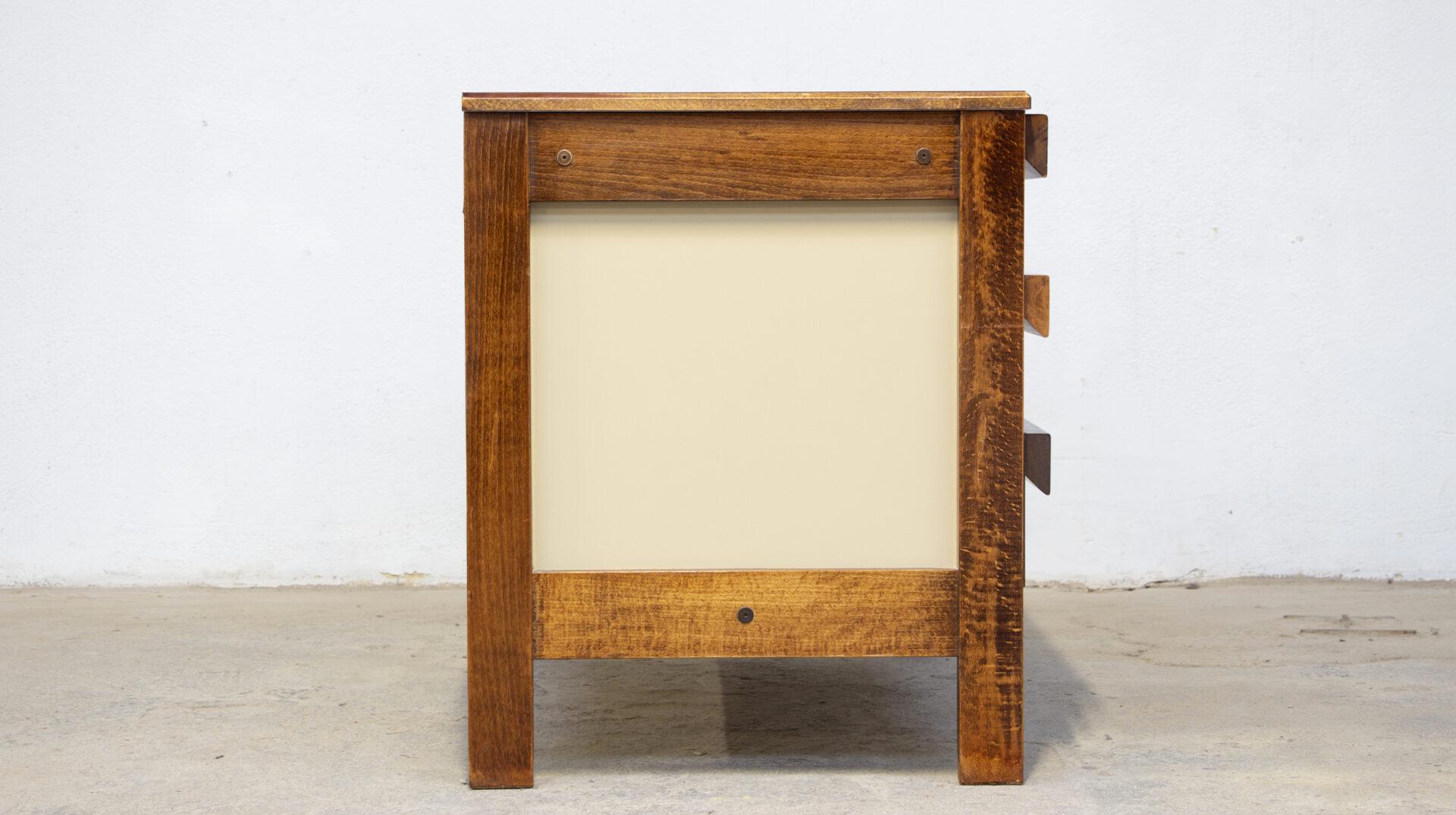 Beech Chest of drawers André Sornay, 1970’s For Sale