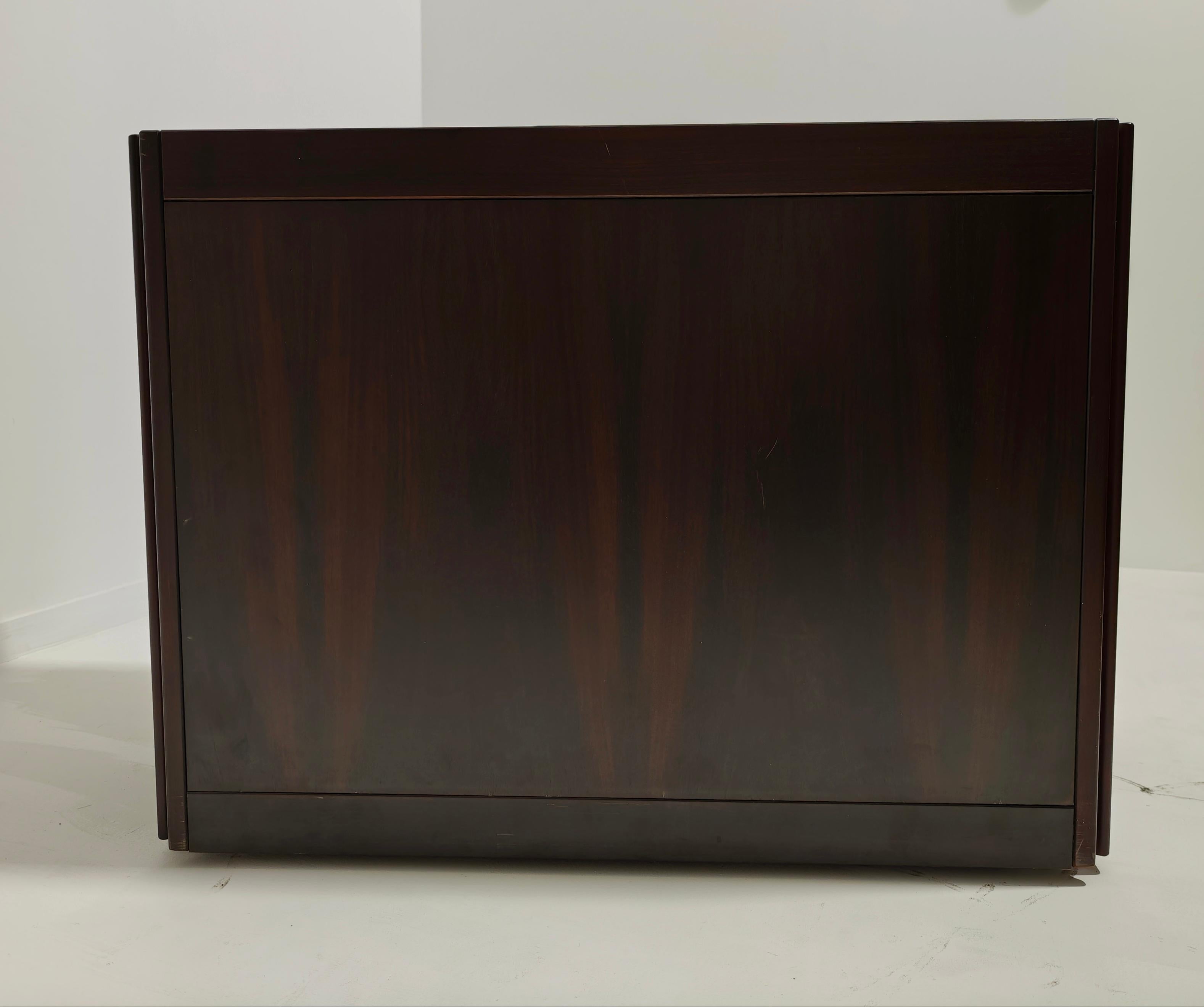Cassettiera Angelo Mangiarotti per Molteni 4D Legno Marmo Metà Anni '60 in vendita 9