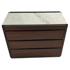 Kommode Angelo Mangiarotti für Molteni, 4D-Holzmarmor-Kommode, Mid-Century 60er Jahre